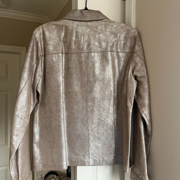 Chico's Leather Jacket - Picture 2 of 6
